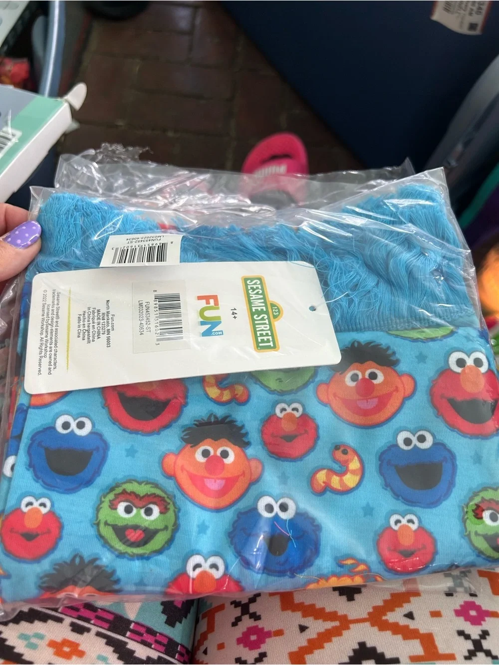 Sesame Street bright blue